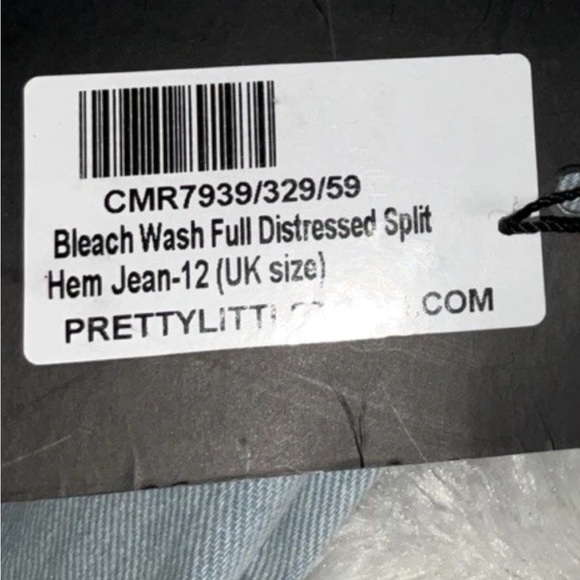 Pretty Little Thing Women’s Size 8 Wide Leg  Destroyed High Waist Jeans NWT - Picture 5 of 13